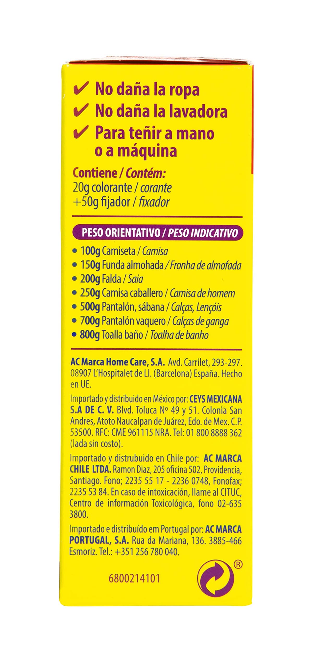 Iberia - Tinte Gris para ropa, 40°C, 70 gr (214113) — view 2