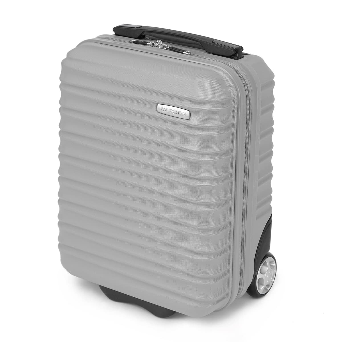 WITTCHEN Maleta Grande Trolley ABS rígido para facturación con 4 Ruedas giratorias Cerradura de combinación asa telescópica Groove Line Negro Ryanair/Vueling/Iberia/easyJet/Iberia Express — view 52