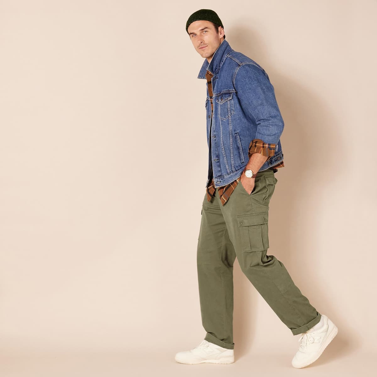 Amazon Essentials Men's Straight Fit Stretch Cargo Work Trousers (Available in Big & Tall) — view 7