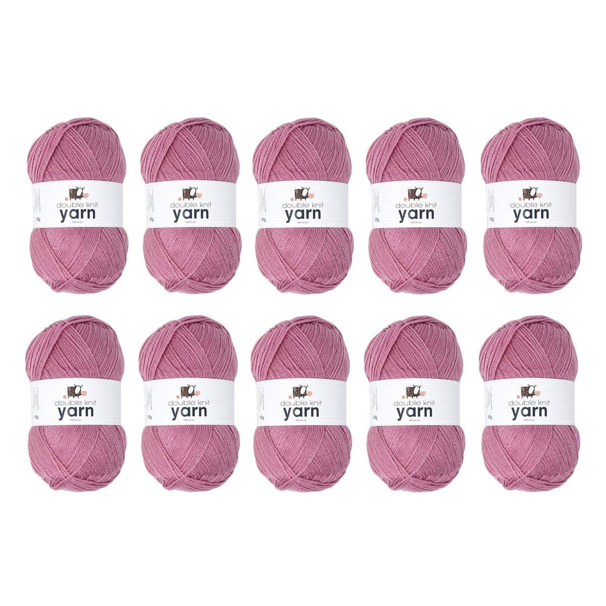 Korbond DK Beige Yarn - 100g Acrylic Wool - Lightweight, Hypoallergenic & Durable Double Knit Crochet Yarn Knitting Wool (290m Total) — view 50