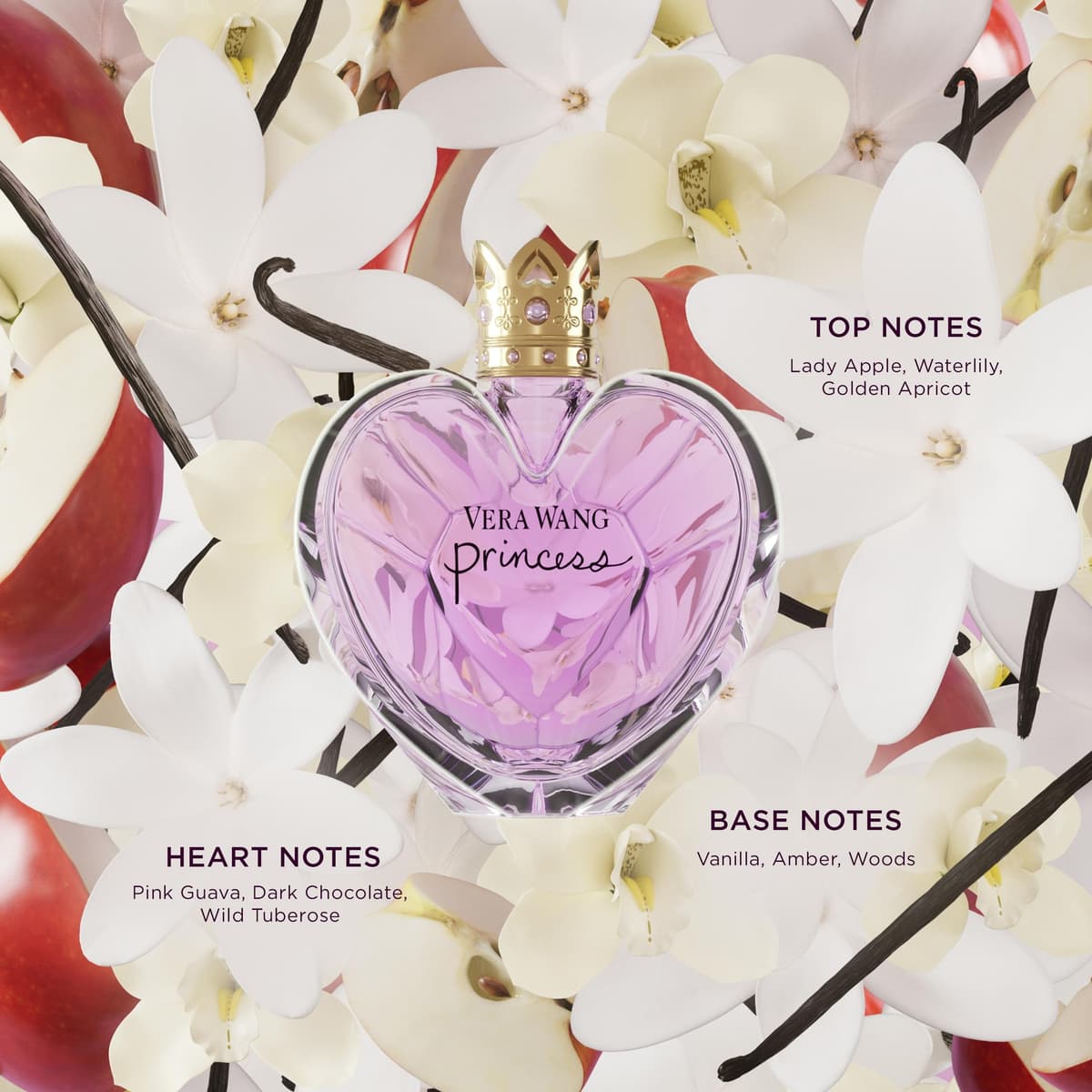 VERA WANG Princess - Eau de Toilette for Her - Fruity & Floral Fragrance with Notes of Lady Apple, Pink Guava and Vanilla - Medium Longevity - 100ml — view 4