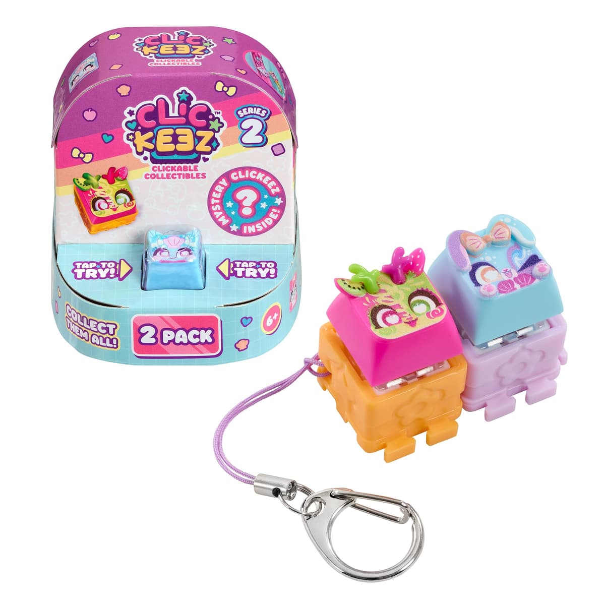 Bizak Clickeez Multi Pack 5 Serie 2, Pack 5 Teclas coleccionables con Llavero, más de 70 Modelos nuevos, Conecta e intercambia,a Partir de 6 años (64554110) — view 10