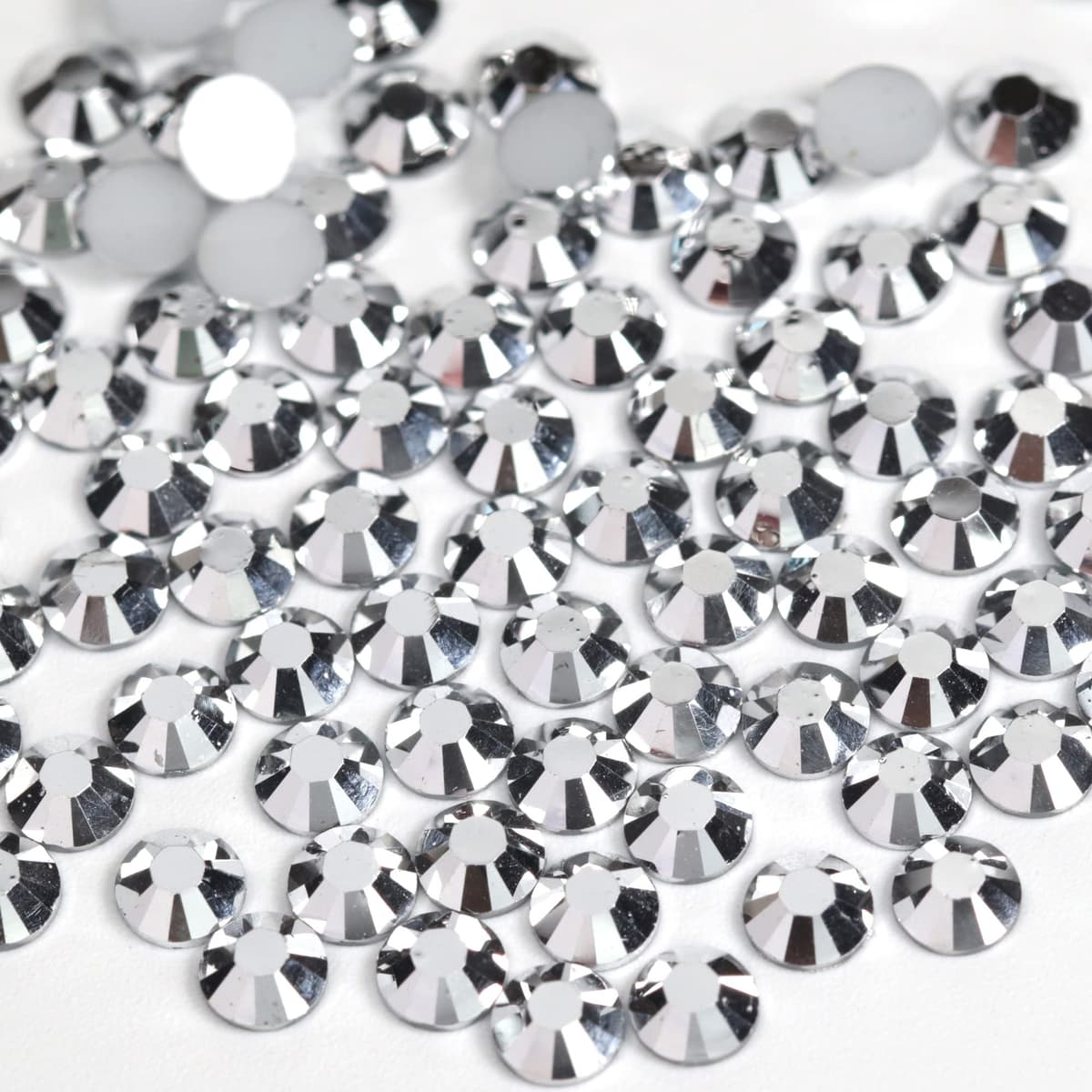 1000pcs 4mm Flat Back Non-Stick Rhinestone Crystal Diamantes Nail Art & Craft Scrapbooking Embellishments 90 Available Colours (4mm, AB Clear #A13) — view 16