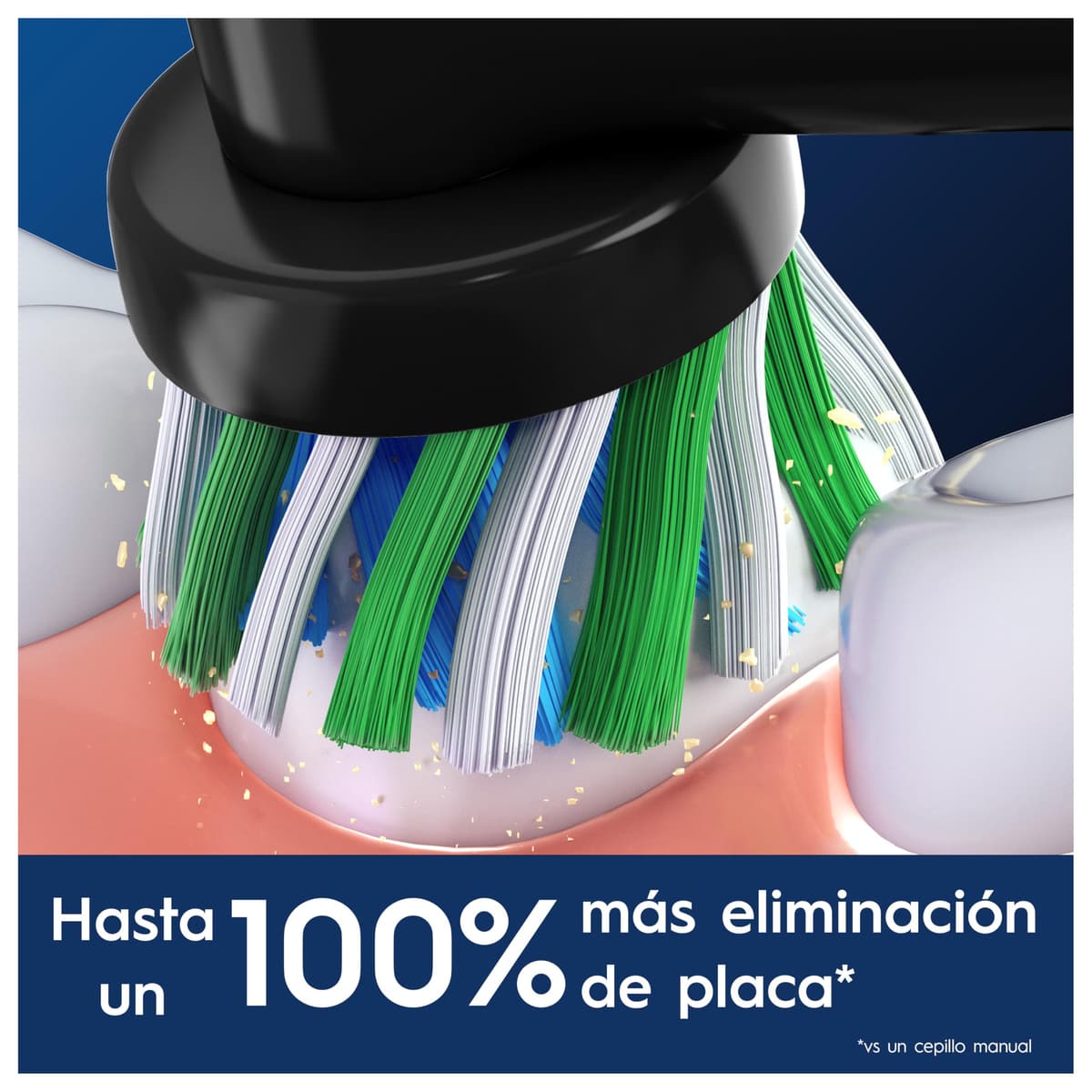 Oral-B Pro CrossAction Cabezales De Recambio ORIGINALES para Cepillo Eléctrico Oral B Pro,Pack De 12 Recambios Negros Con Indicador De Uso Y Filamentos En Forma De X Para Una Limpieza Suave Y Profunda — view 2
