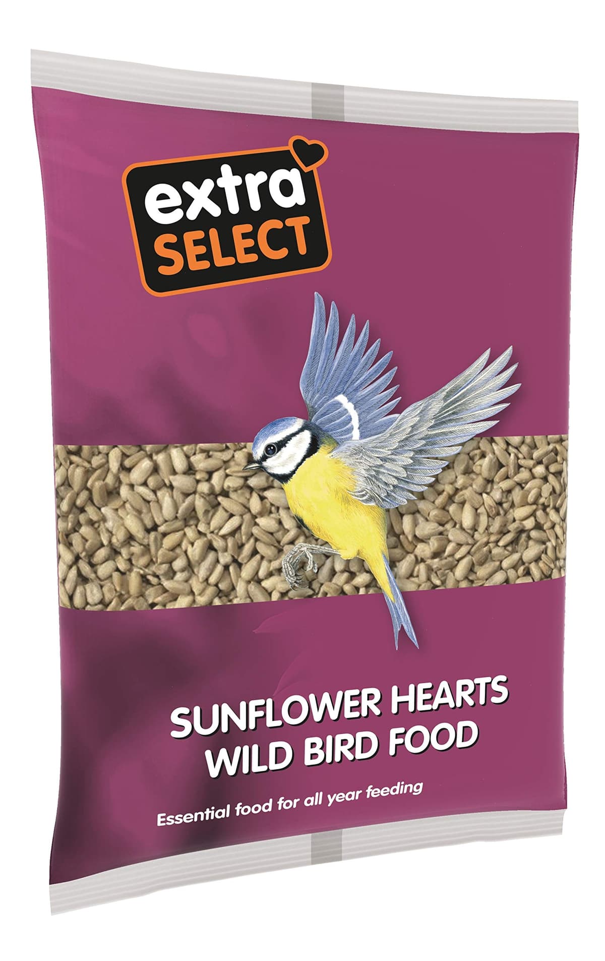Extra Select Sunflower Hearts Bird Food - Husk-Free, Oil Rich, High Energy Wild Bird Seed for Year Round Feeding - 3 Litre Bucket — view 9