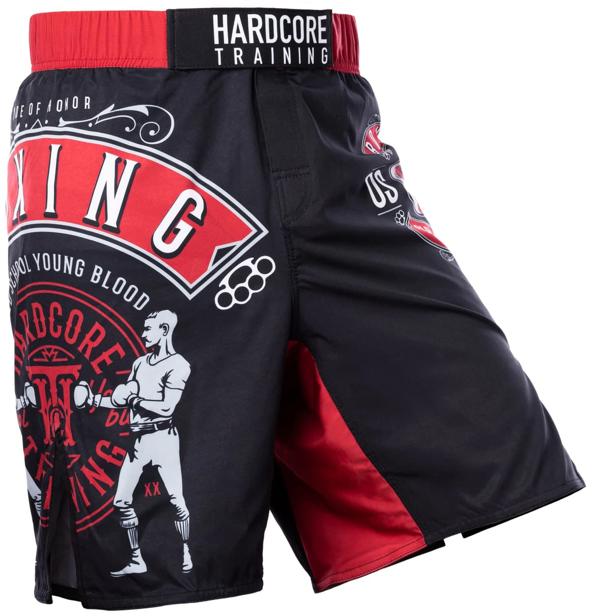 Hardcore Training Fight Shorts Hombre Pantalones Cortos MMA BJJ Boxeo Grappling Fitness No Gi — view 15