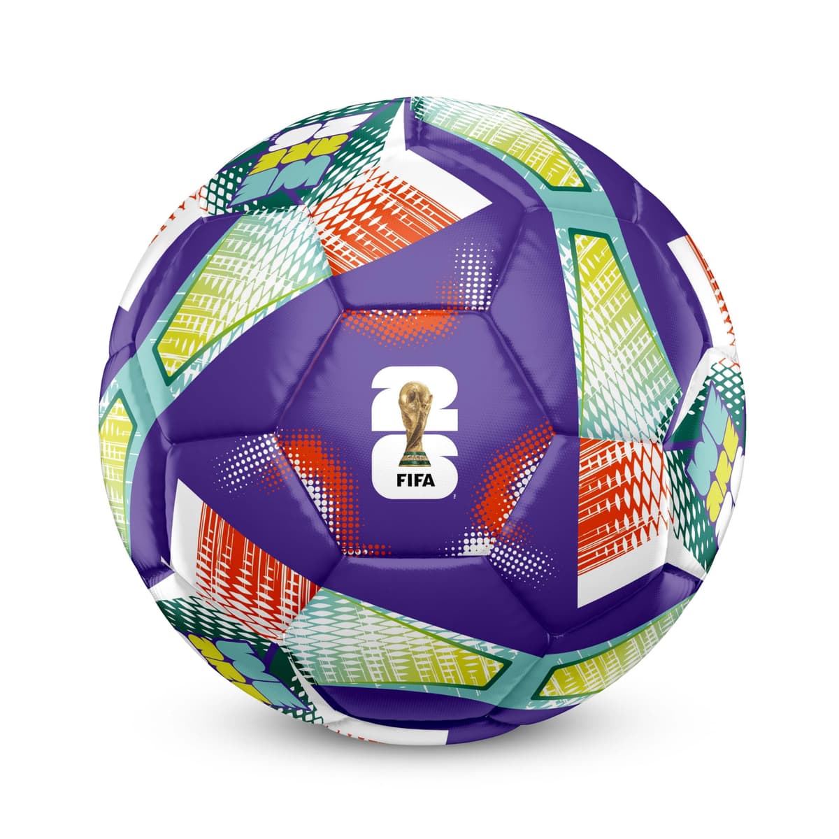 Hy-Pro Officially Licensed FWC26 Size 5 Football - Training Ball with Trophy Design & Host Nations Graphics, Football Gifts for Boys - FIFA World Cup 2026 Design