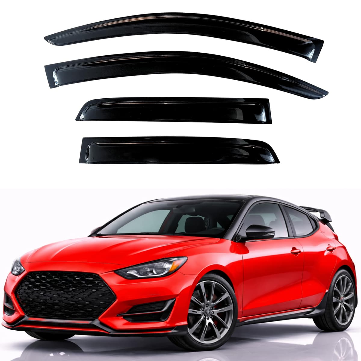KPY Rain Guards Fit for 2006-2013 Lexus IS250 IS350, Out-Channel Window Visors Vent Wind Deflectors 4PC, Car Accessories for 06-13 Lexus is Series — view 113
