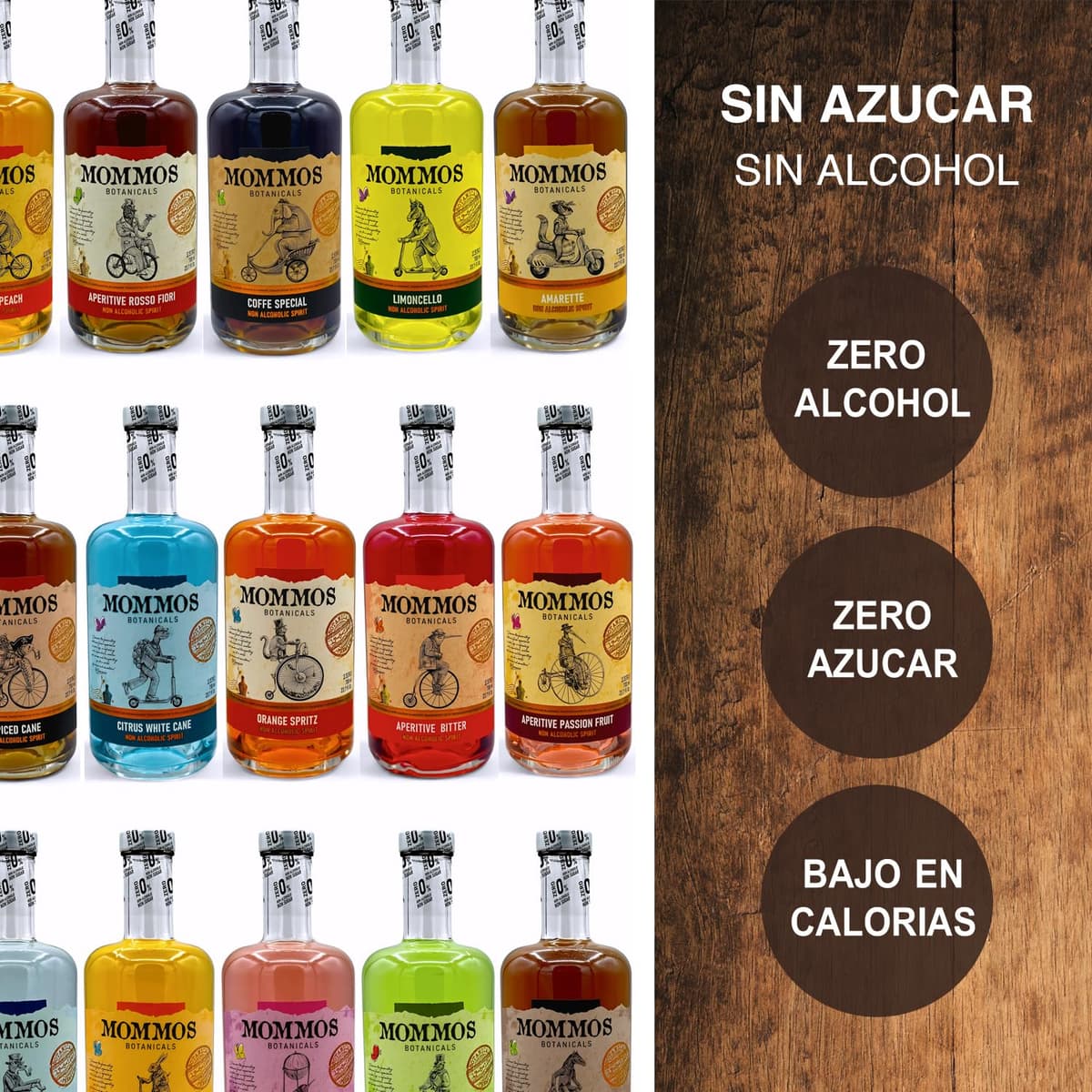 Mommos Orange Spritz 0.0% - Alternativa ORANGE SPRITZ - Sin alcohol - Sin Azúcar - Bajo en Calorías - Premium -700ml | Para los amantes de las espirituosas 0% alcohol — view 4
