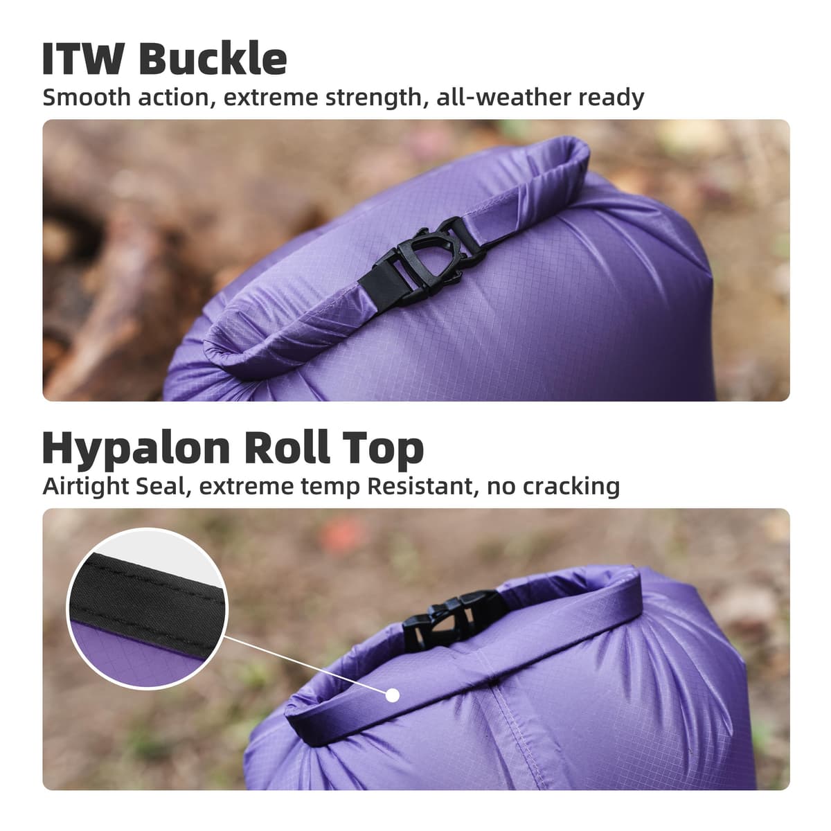 Thous Winds 6L Dry Bag, Lightweight Waterproof Bag, Roll Top Design for Camping, Travel, Paddle Board, Boating Essentials — view 5