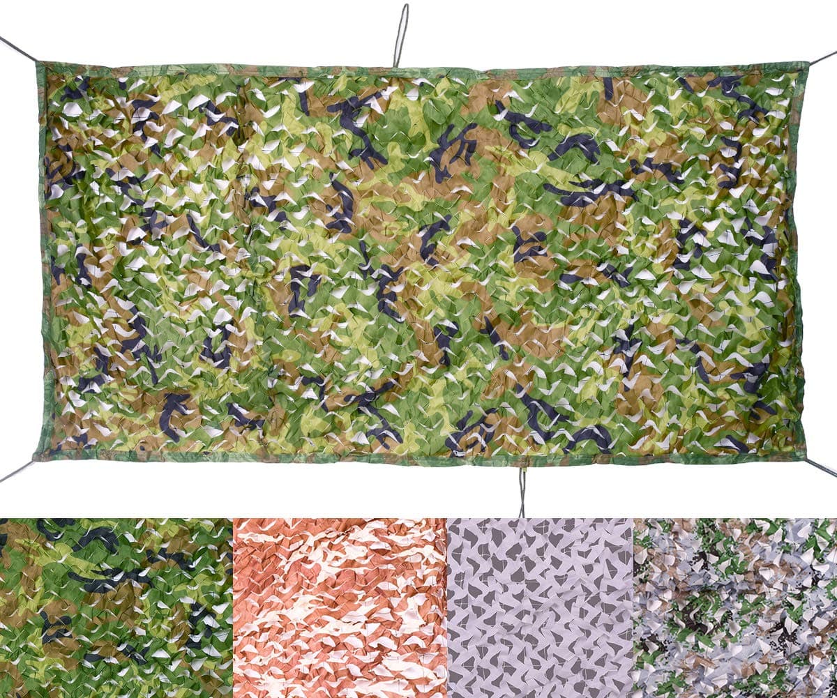 Red de Camuflaje Militar, para Caza, protección Solar, Camping, Paisaje Forestal, jardín, Fiesta, decoración — view 4