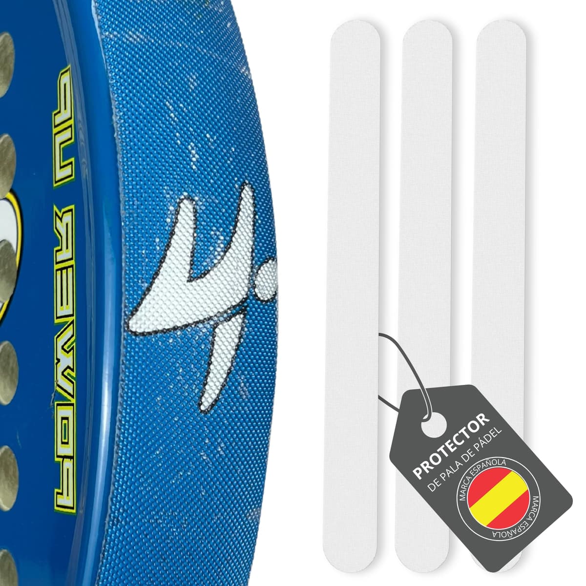 Protector Transparente Rugoso para Pala de Pádel - Cinta Protectora Multigranulada de Silicona — view 9