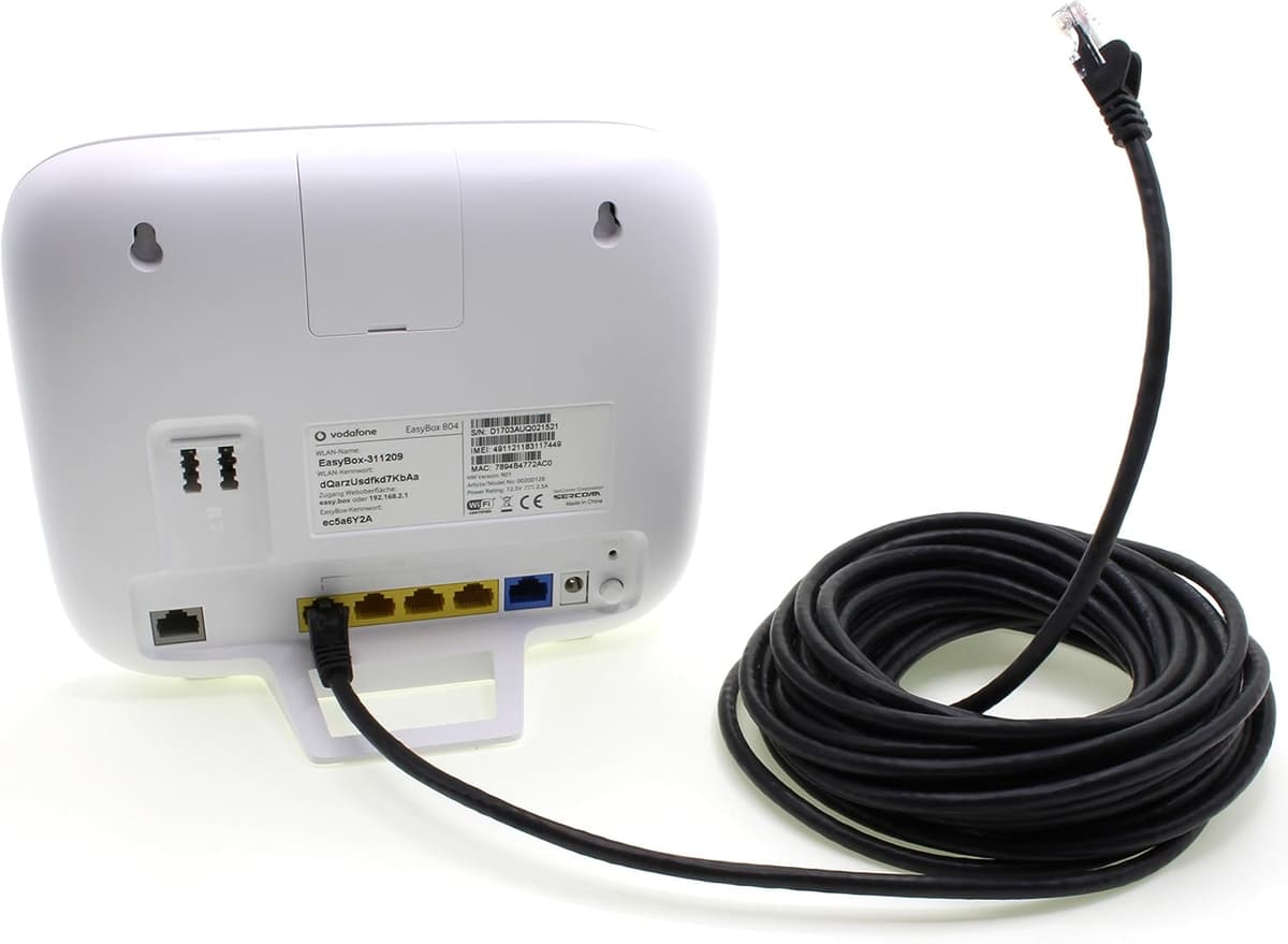 1aTTack.de 10m - black - 1 piece - CAT.6 CAT6 Ethernet LAN network cable 1000 Mbit/s patch cable 10m black - 1 piece — view 6