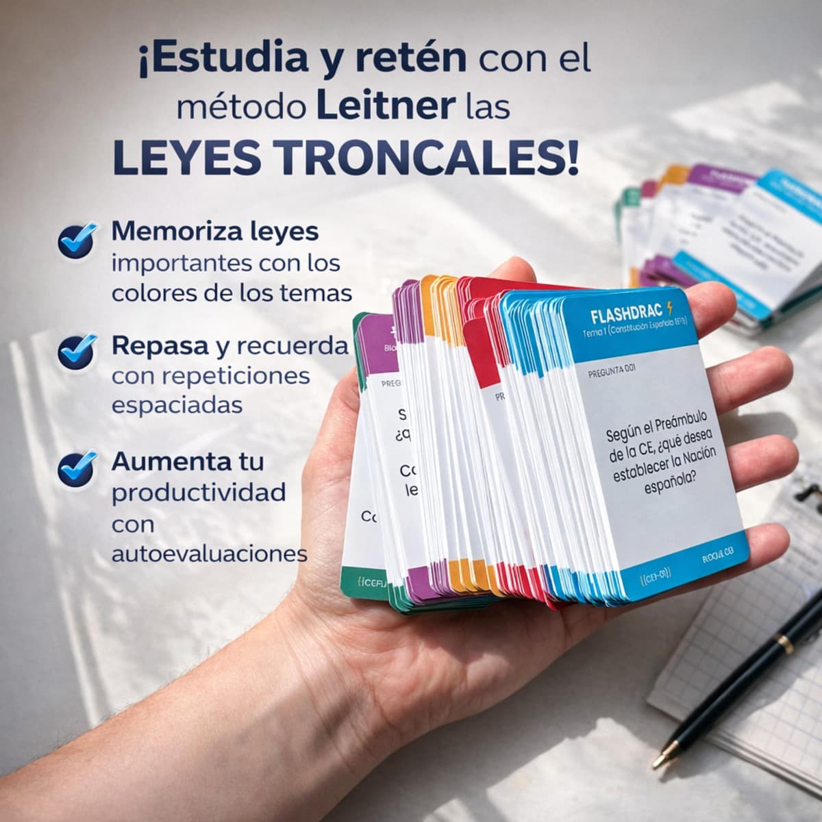 Pack Flashcards Age 2026 Completo (960 Tarjetas de Estudio) | Constitución + TREBEP + Ley 39/2015 + Ley 40/2015 + Informática (Ofimática y Administración) | Método Leitner — view 3