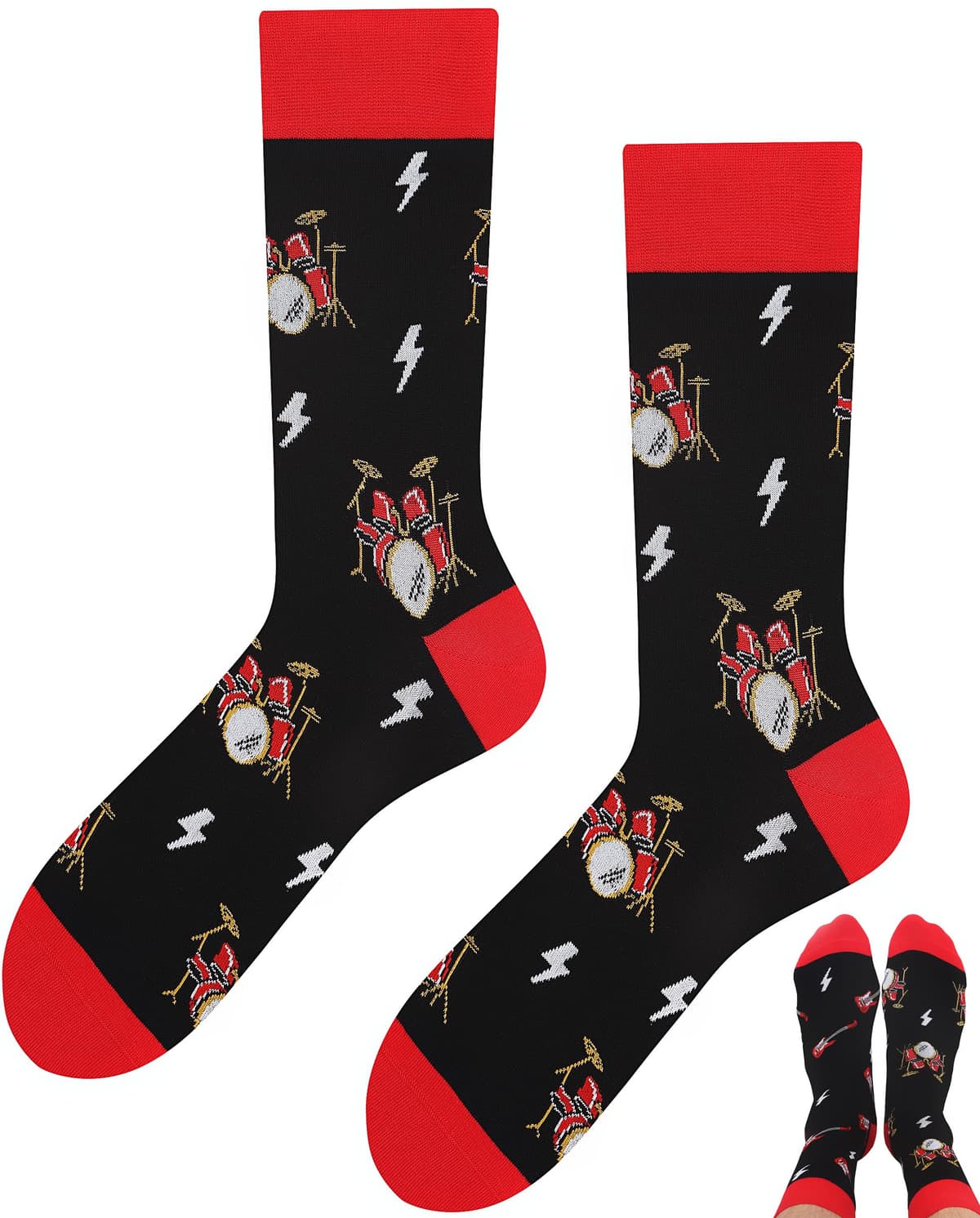 Todo Calcetines Divertidos Hombre y Mujer, Calcetines Fantasia con Motivo, de Colores — view 10