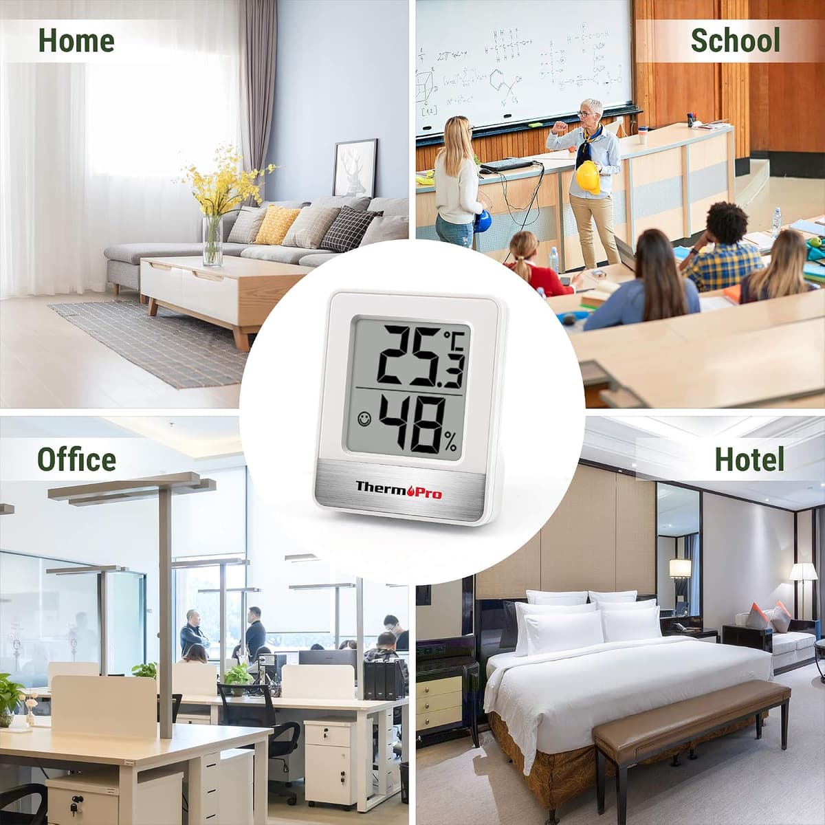 ThermoPro TP49-2 Digital Room Thermometer Indoor Hygrometer Mini Temperature Monitor Humidity Meter for Home Office Air Comfort Thermo Hygrometer — view 6