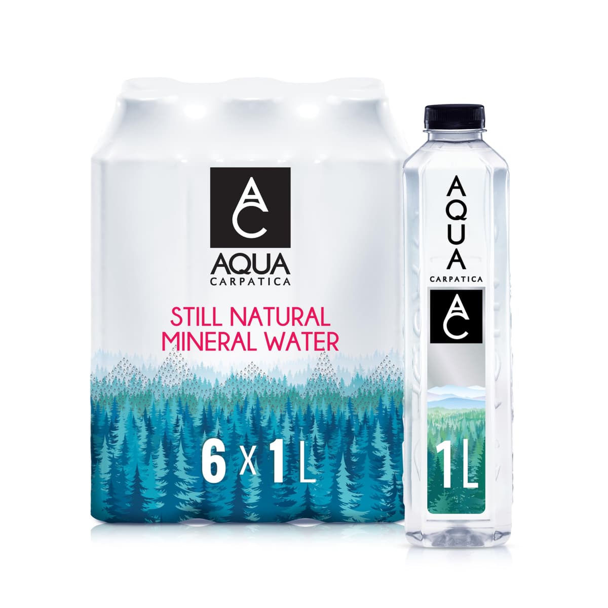 AQUA Carpatica Pure Natural Still Mineral Water, Virtually Nitrate Free, Low Sodium, Naturally Alkaline, Natural Electrolytes, Premium Multipack 100% Recyclable, 500 ml (Pack of 6) — view 10