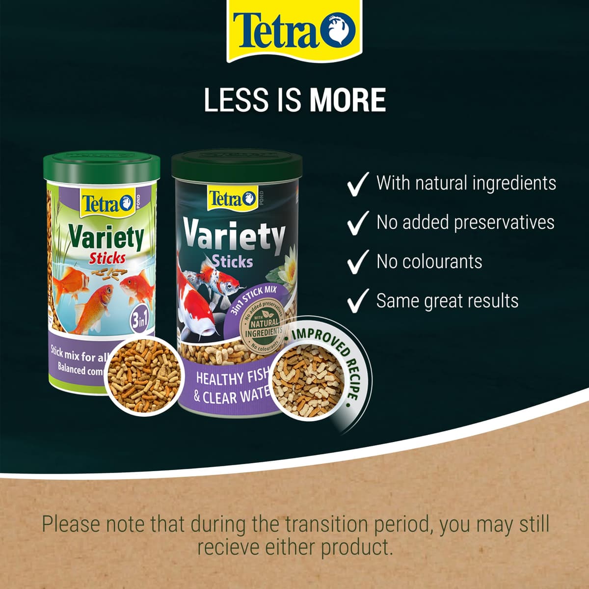 Tetra Pond Fish Food Variety Sticks 150g - biologically balanced for pond fish — view 3
