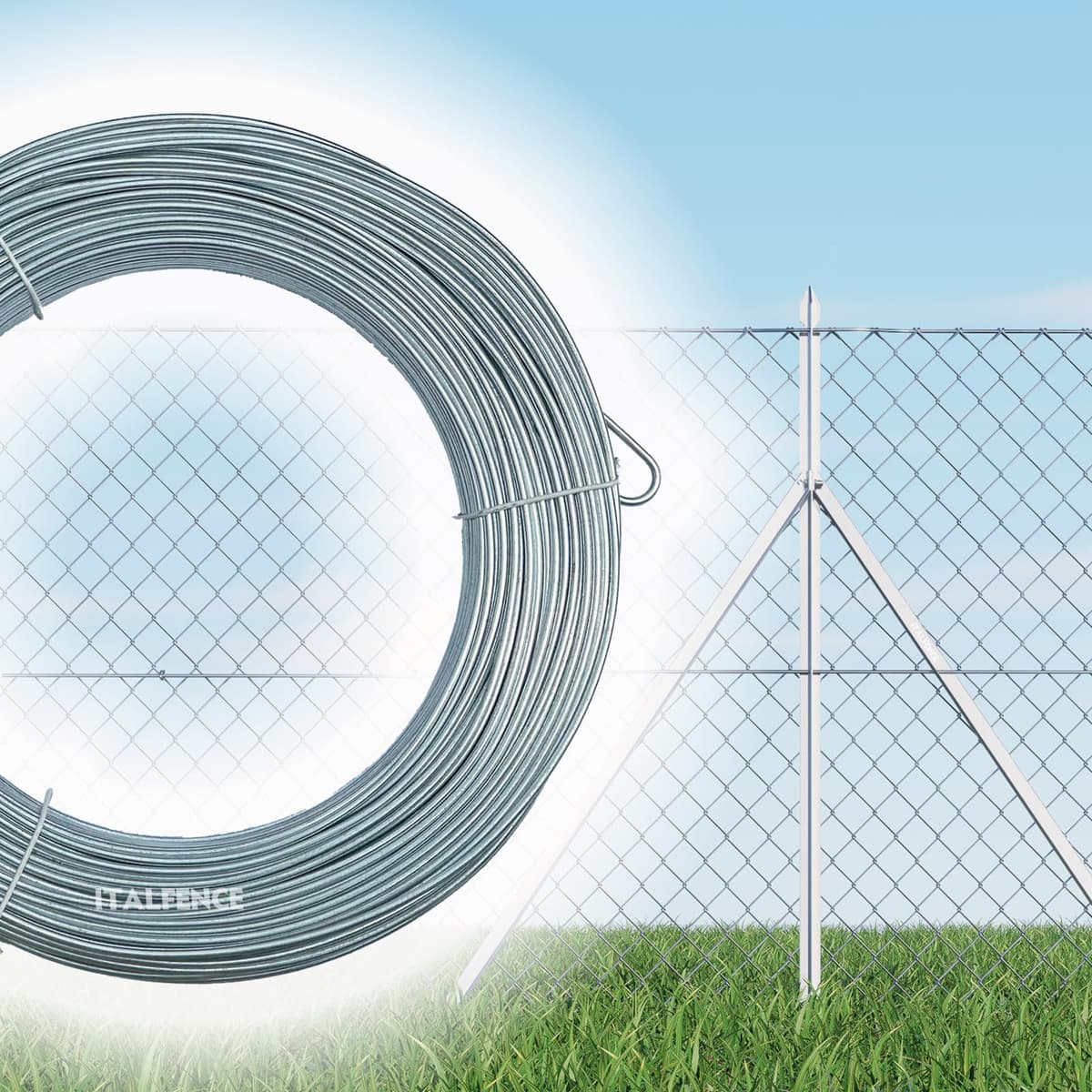 Alambre de hierro galvanizado para cercados, 100 metros (Disponibles varios diámetros) [Ø2,70mm]