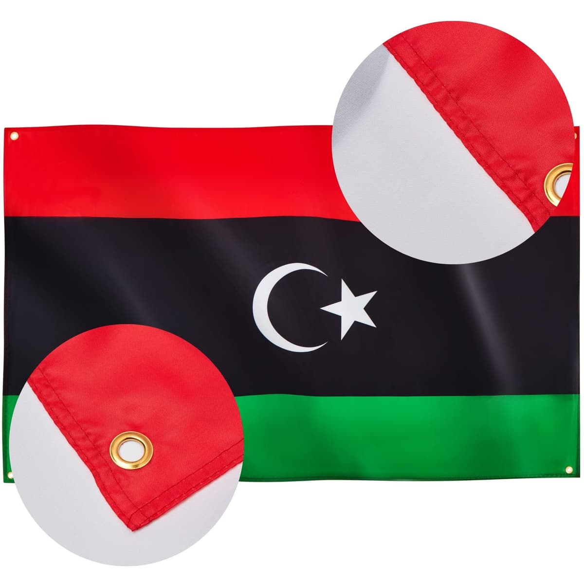 Runesol Cornwall Flag - 91x152cm, 3ft x 5ft, Cornish Flag, 4 Grommets, Eyelet in Every Corner, Premium Quality, Inside & Outside Use, Vivid Colours — view 1182