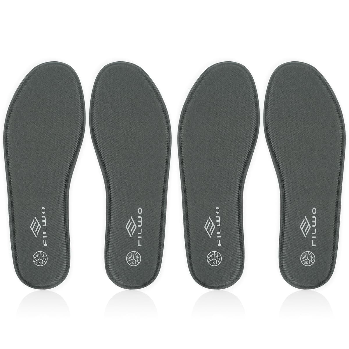 FILWO Memory Foam Insoles for Women and Men - Comfort Insoles Cushioned Shoe Insoles for Trainers Sneakers Sports Shoes Work Boots and Walking Shoes Comfort Inner Soles — view 14