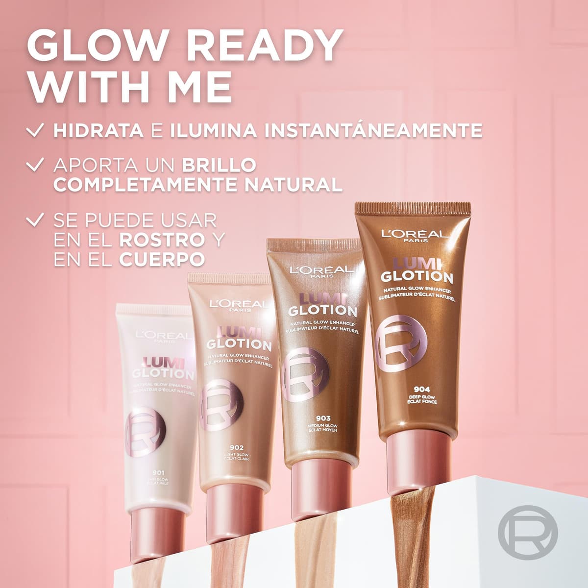 L'Oréal Paris Lumi Glotion fórmula iluminadora, Tono Medium — view 3