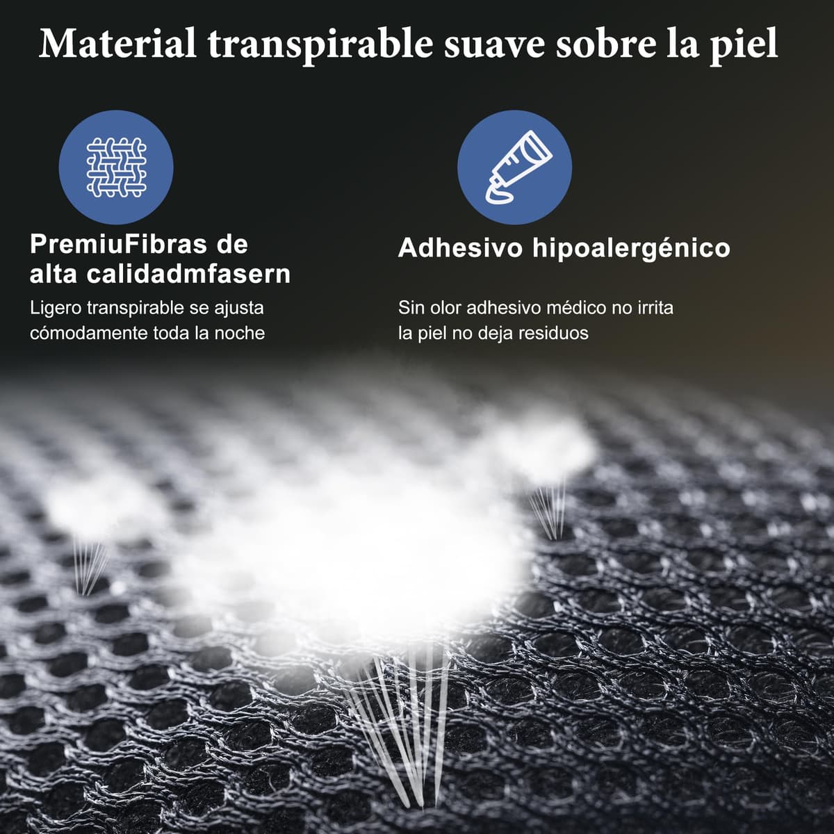 Cinta Bucal para Dormir 100 Piezas, Anti Ronquidos Tiras Bucales Antirronquidos, Mouth Tape for Sleeping, Desarrolla el Hábito de la Respiración Nasal — view 3