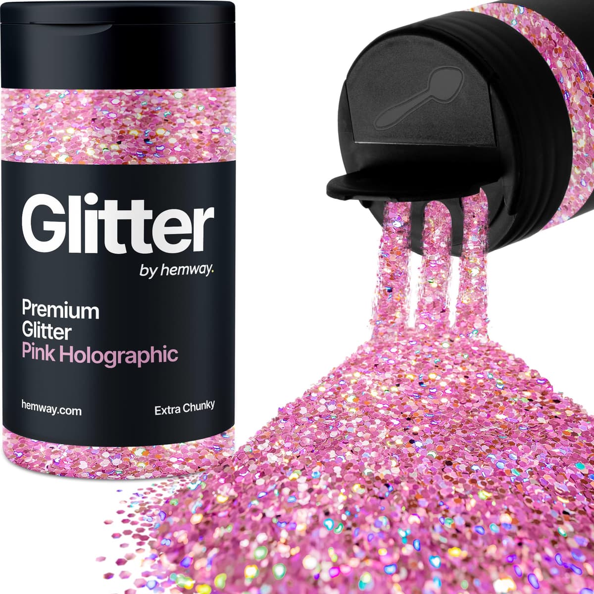 Light Rose Gold Glitter Shaker, 130g Ultrafine Glitter, Crafts 1/128" Metallic Flake Light Rose Gold Sequins, Resin & Epoxy Crafts, Decorating, Halloween, Christmas Nail, Face, Hemway — view 79