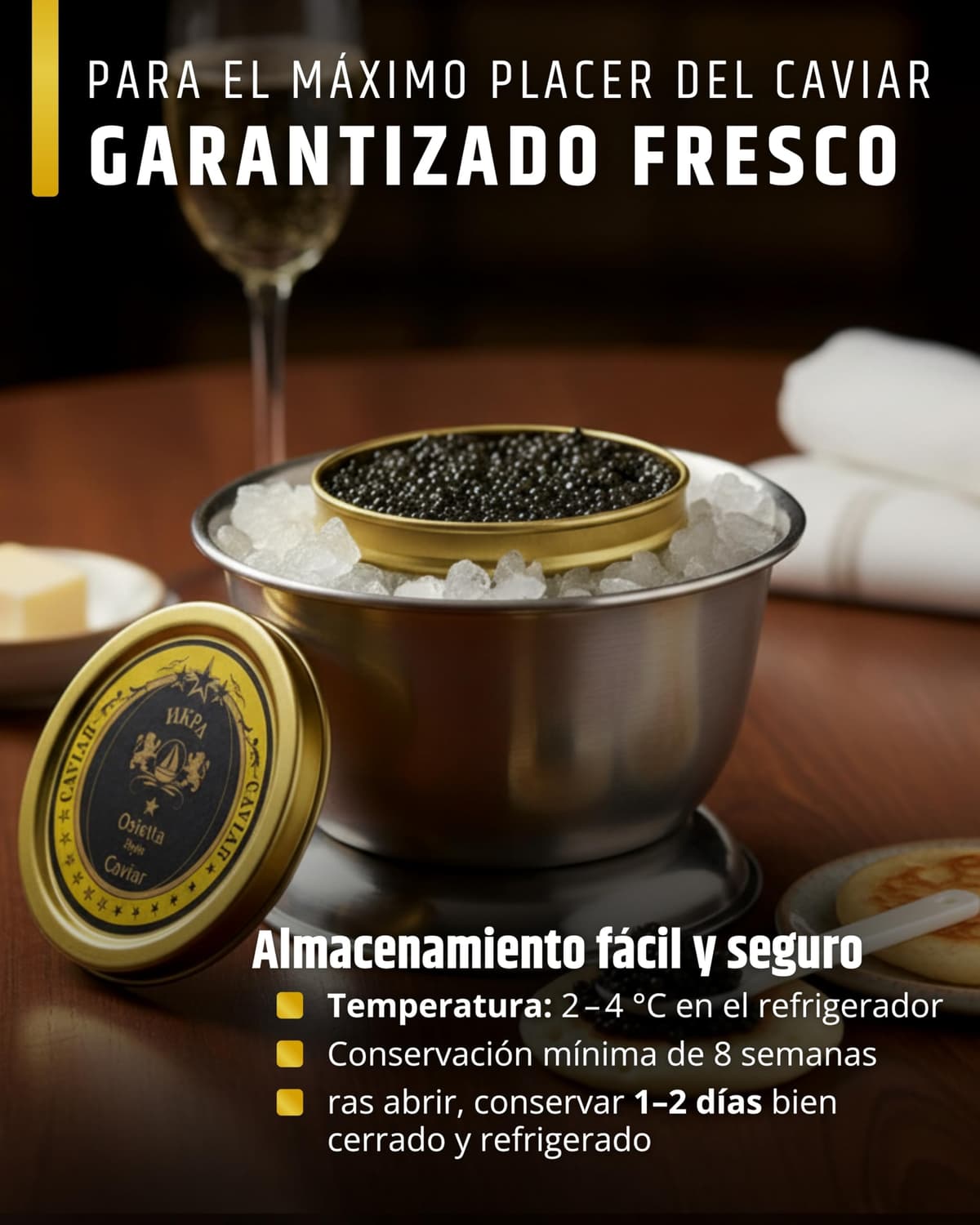 Osietra Kaviar Select - Cuchara de nácar (125 g) Cría de la UE — view 3