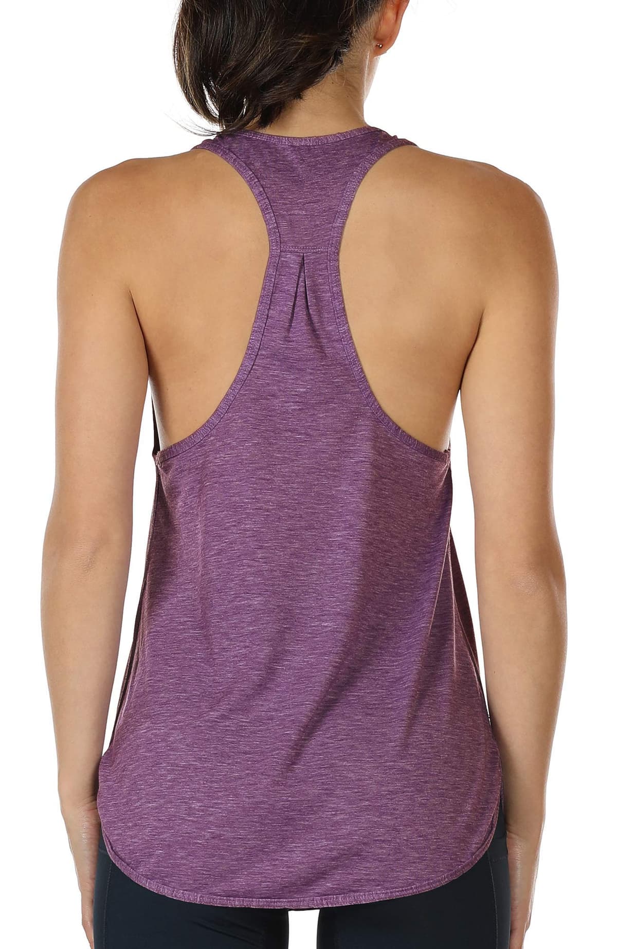icyzone Camiseta sin Mangas de Fitness para Mujer Racerback Chaleco Deportivo — view 18
