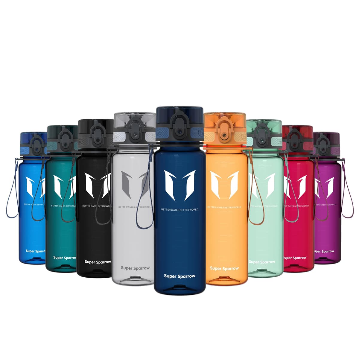 Super Sparrow Botella de Agua Deportiva -350ml & 500ml & 750ml & 1000ml - Sin BPA — view 100