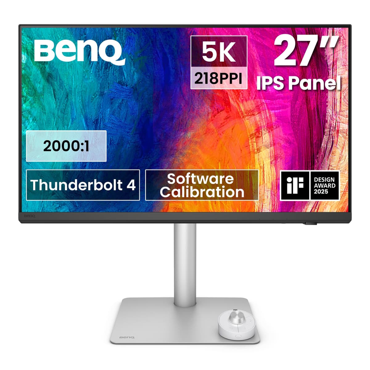 BenQ PD2705U 4K 27” Monitor for Designer, IPS, AQCOLOR, 99% sRGB, 99% Rec. 709, Delta E ≤ 3, Factory Calibrated, Uniformity, 65W USB-C, HDMI, DP, KVM, Compatible with MacBook — view 11