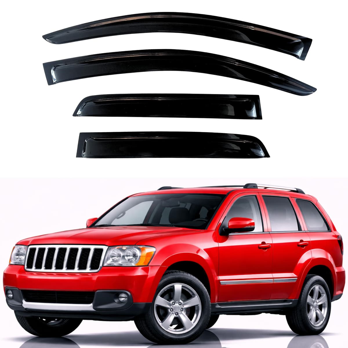 KPY Rain Guards Fit for 2006-2013 Lexus IS250 IS350, Out-Channel Window Visors Vent Wind Deflectors 4PC, Car Accessories for 06-13 Lexus is Series — view 17