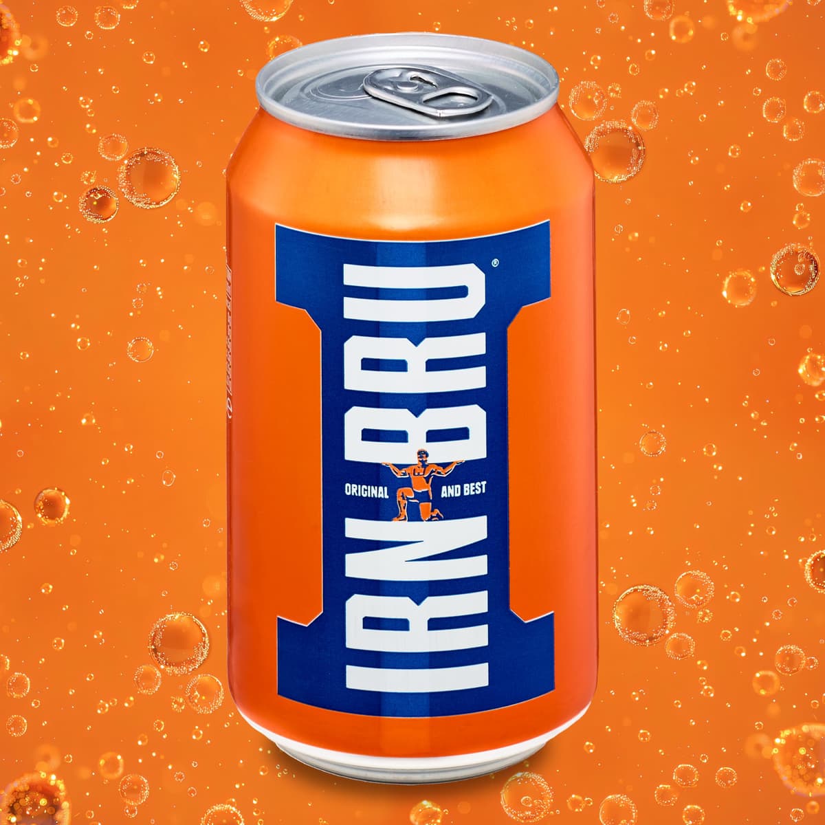 IRN-BRU Regular, 24 Pack Iconic Flavoured Fizzy Drinks Multipack Cans - 24 x 330ml Cans — view 4