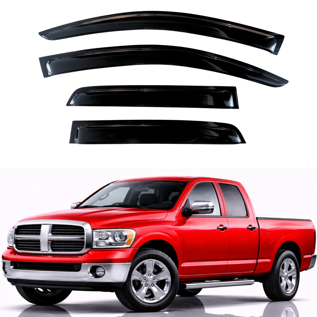 KPY Rain Guards Fit for 2006-2013 Lexus IS250 IS350, Out-Channel Window Visors Vent Wind Deflectors 4PC, Car Accessories for 06-13 Lexus is Series — view 343