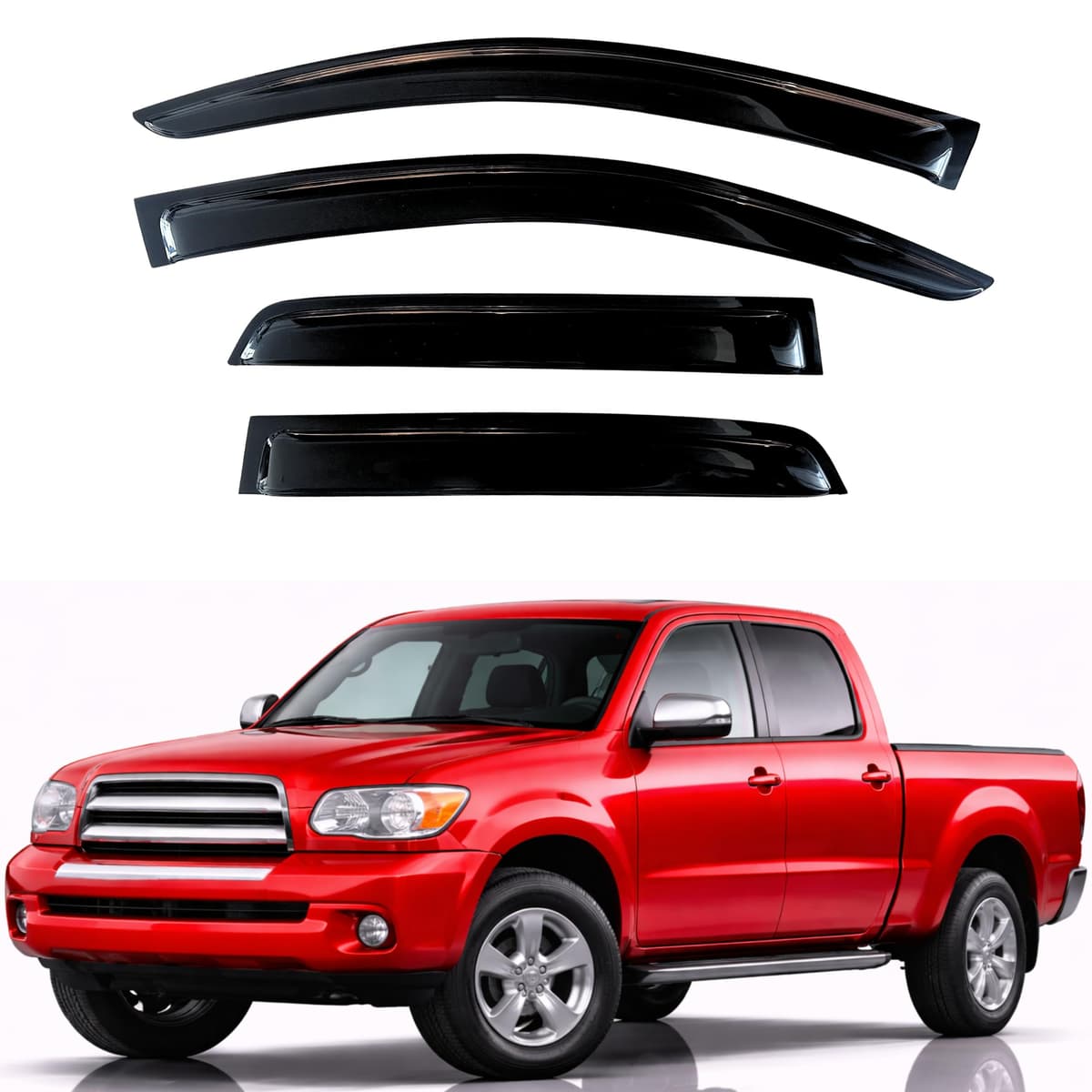 KPY Rain Guards Fit for 2006-2013 Lexus IS250 IS350, Out-Channel Window Visors Vent Wind Deflectors 4PC, Car Accessories for 06-13 Lexus is Series — view 245