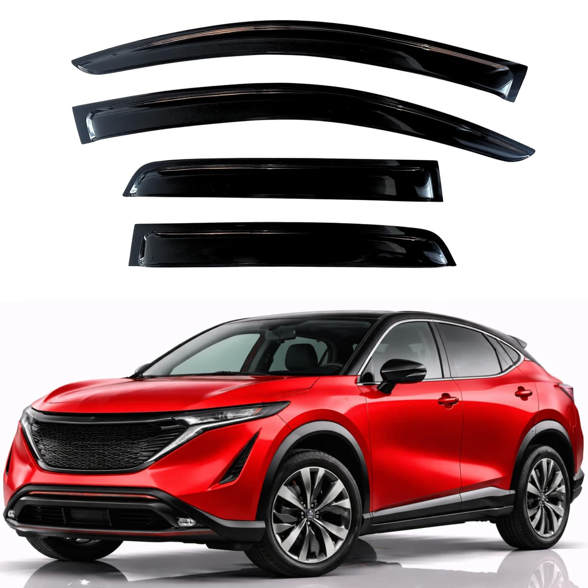 KPY Rain Guards Fit for 2006-2013 Lexus IS250 IS350, Out-Channel Window Visors Vent Wind Deflectors 4PC, Car Accessories for 06-13 Lexus is Series — view 218