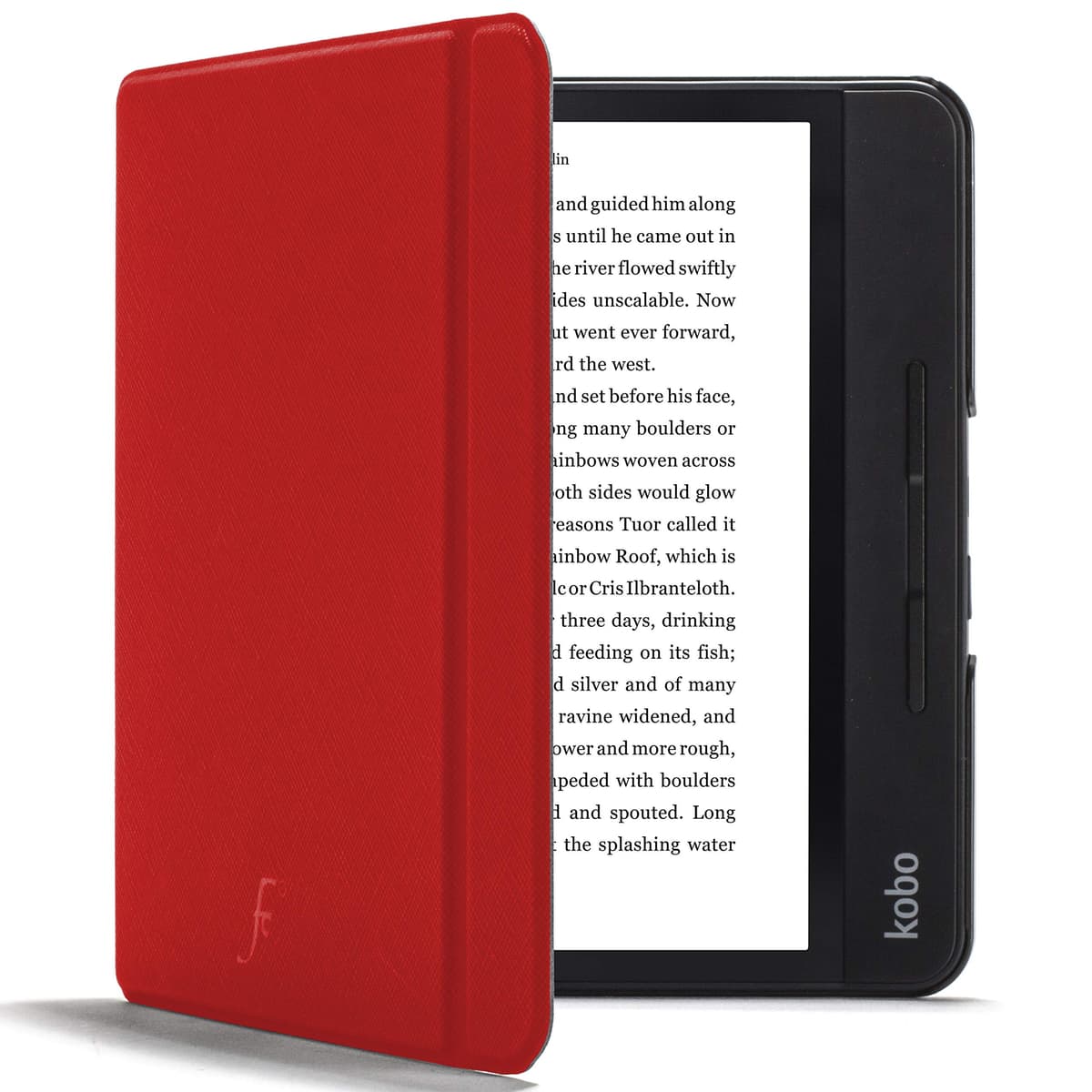Forefront Cases Funda para Kobo Aura Edition 2 (Modelo: N236, 2016) - Delgado, Ligera y Protectora Funda para Kobo Aura Edition 2 (6") - Smart Auto Sueño Estela Función (Carcasa) - Negro — view 25