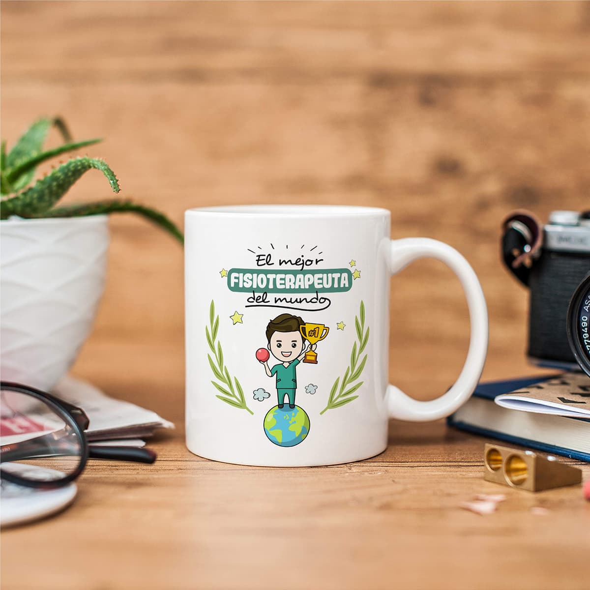 MUGFFINS Taza Fisioterapeuta Hombre (Mejor del Mundo) - Regalos Originales y Divertidos de Fisioterapia — view 4