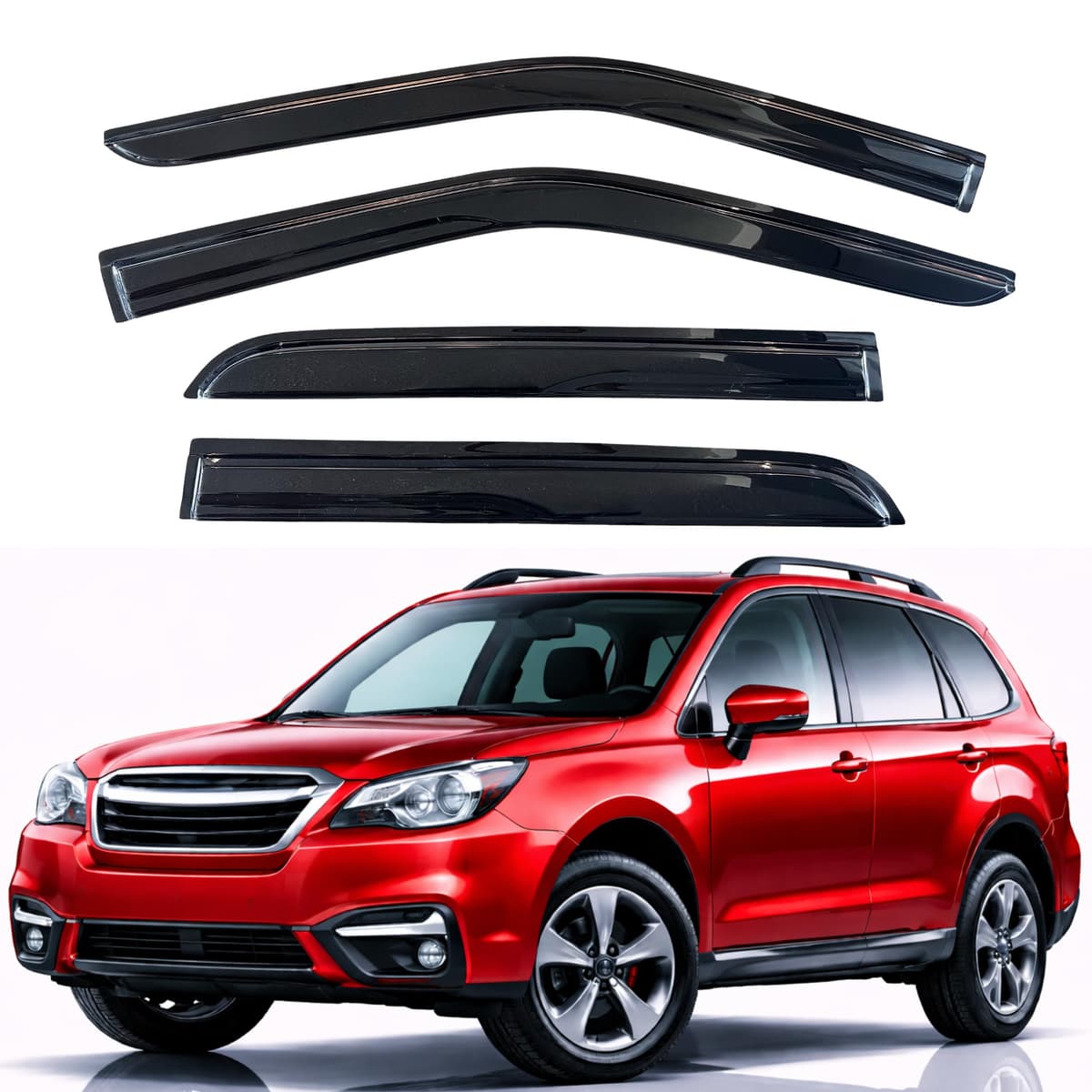 KPY Rain Guards Fit for 2006-2013 Lexus IS250 IS350, Out-Channel Window Visors Vent Wind Deflectors 4PC, Car Accessories for 06-13 Lexus is Series — view 66