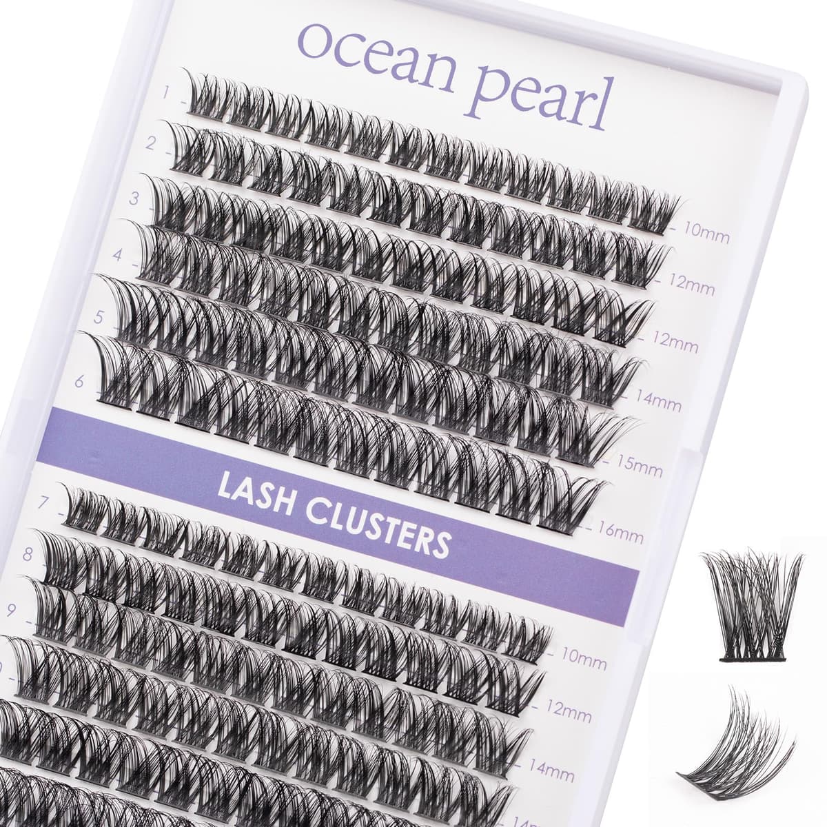 False Eyelashes Russian Strip Lashes D Curl 3D 10 Pairs Fake Lashes Natural False Eyelashe with Eyelash Glue Clear Adhesive Long Lasting Waterproof Multipack Eyelashes — view 13