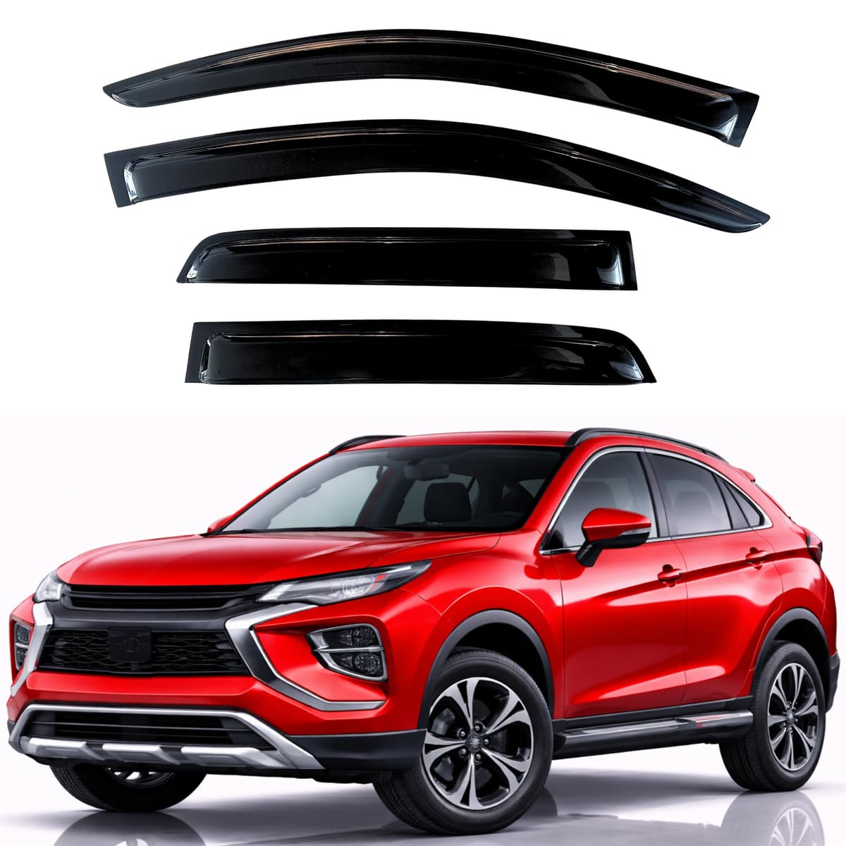 KPY Rain Guards Fit for 2006-2013 Lexus IS250 IS350, Out-Channel Window Visors Vent Wind Deflectors 4PC, Car Accessories for 06-13 Lexus is Series — view 105
