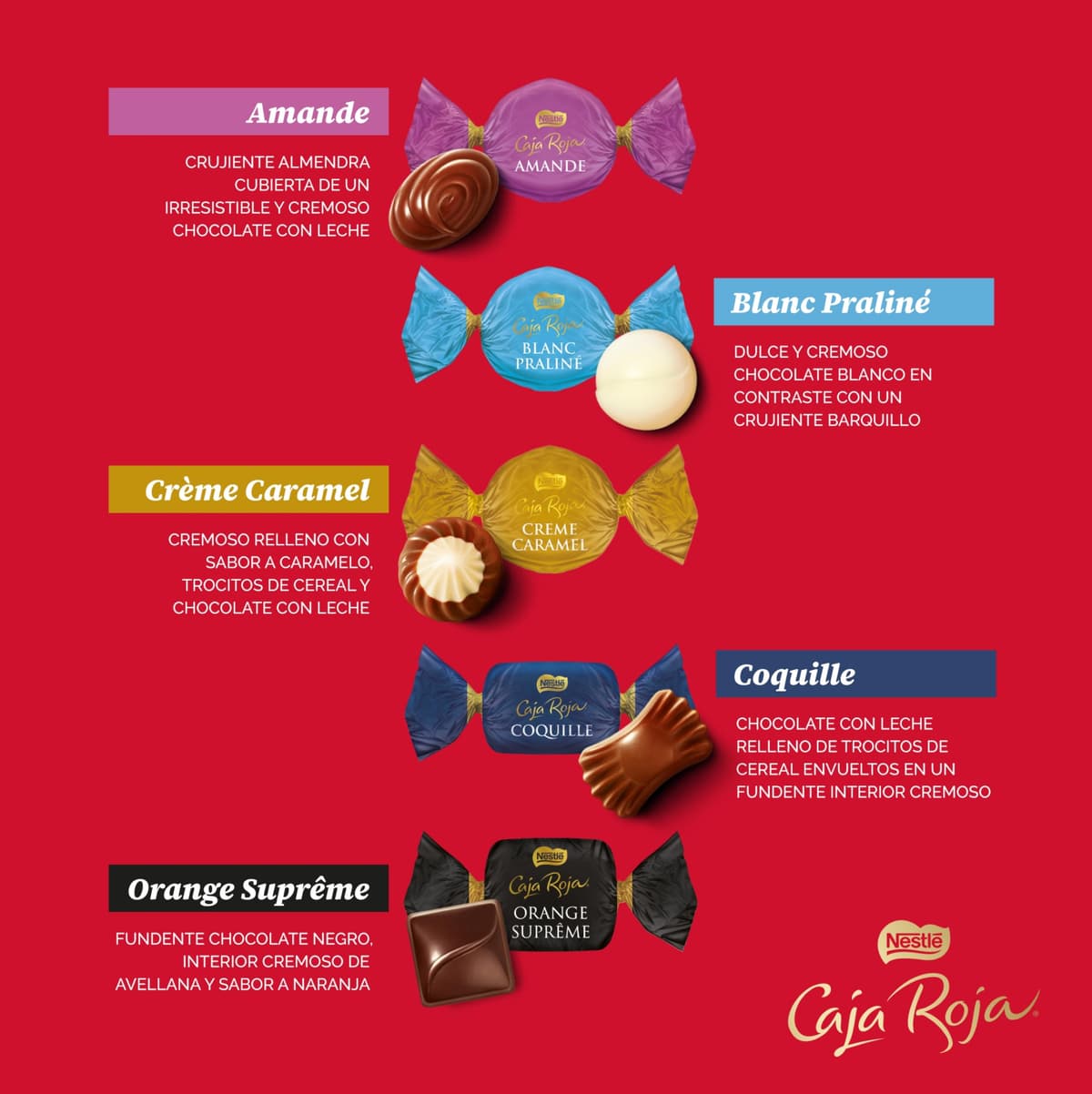 NESTLÉ CAJA ROJA bombones de chocolate con leche lata 250g — view 4