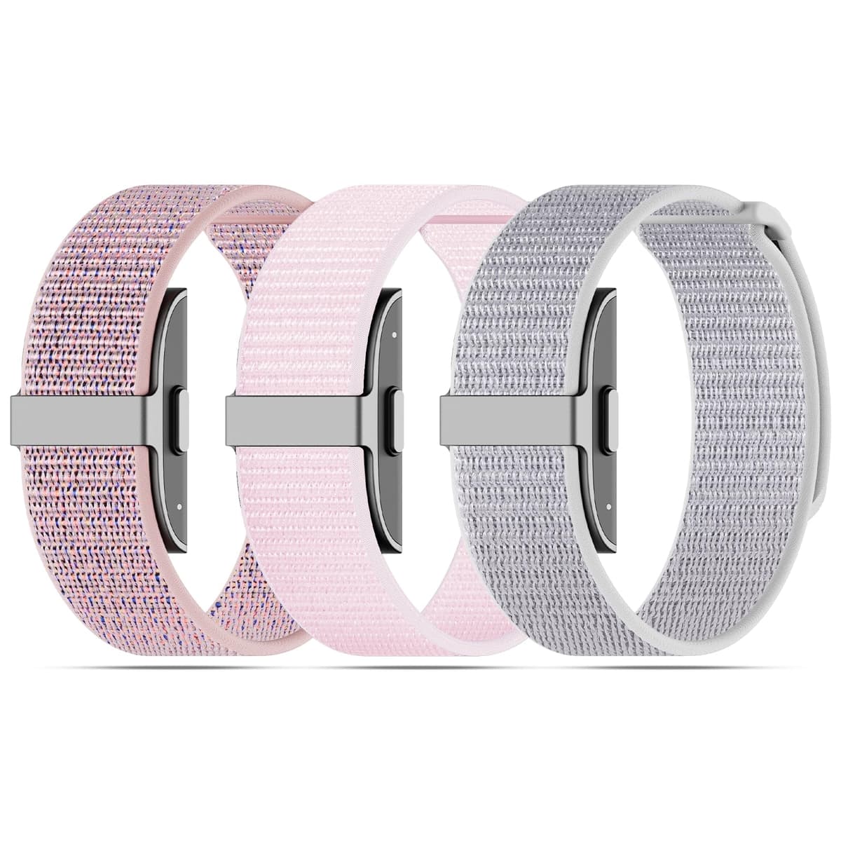ZOOROO 3-Pack Nylon Loop Sport Replacement Bands Compatible with Hume Health Band, Soft Breathable Adjustable Wrist Band for Hume Band Replacement Strap Wristband for Fitness Tracker Women Men — view 13
