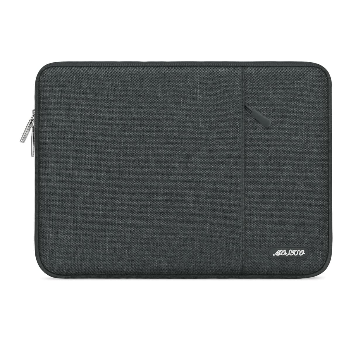 MOSISO Laptop Case 13.3 inch, 13-13.3 inch Laptop Sleeve Compatible with MacBook Air/Pro 13/Pro 14 M5 M4 M3 M2 M1, HP Dell ASUS Lenovo,Polyester Vertical Computer Sleeve Bag with Pocket, Gray — view 26