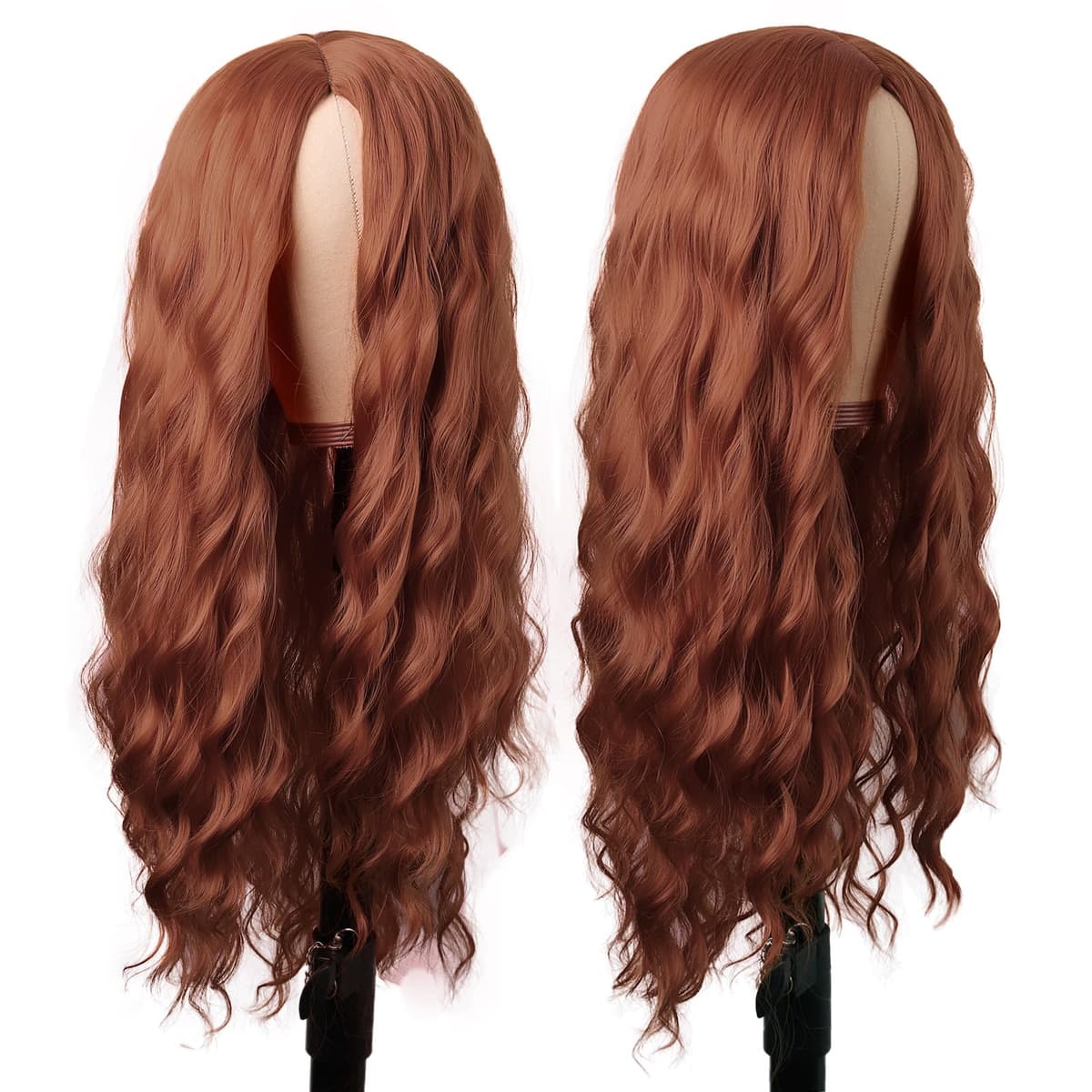 Mapofbeauty 32 Pulgadas/80cm de Luz Rubia Pelo Largo Rizado Ondulado Peluca Cosplay Peluca — view 42