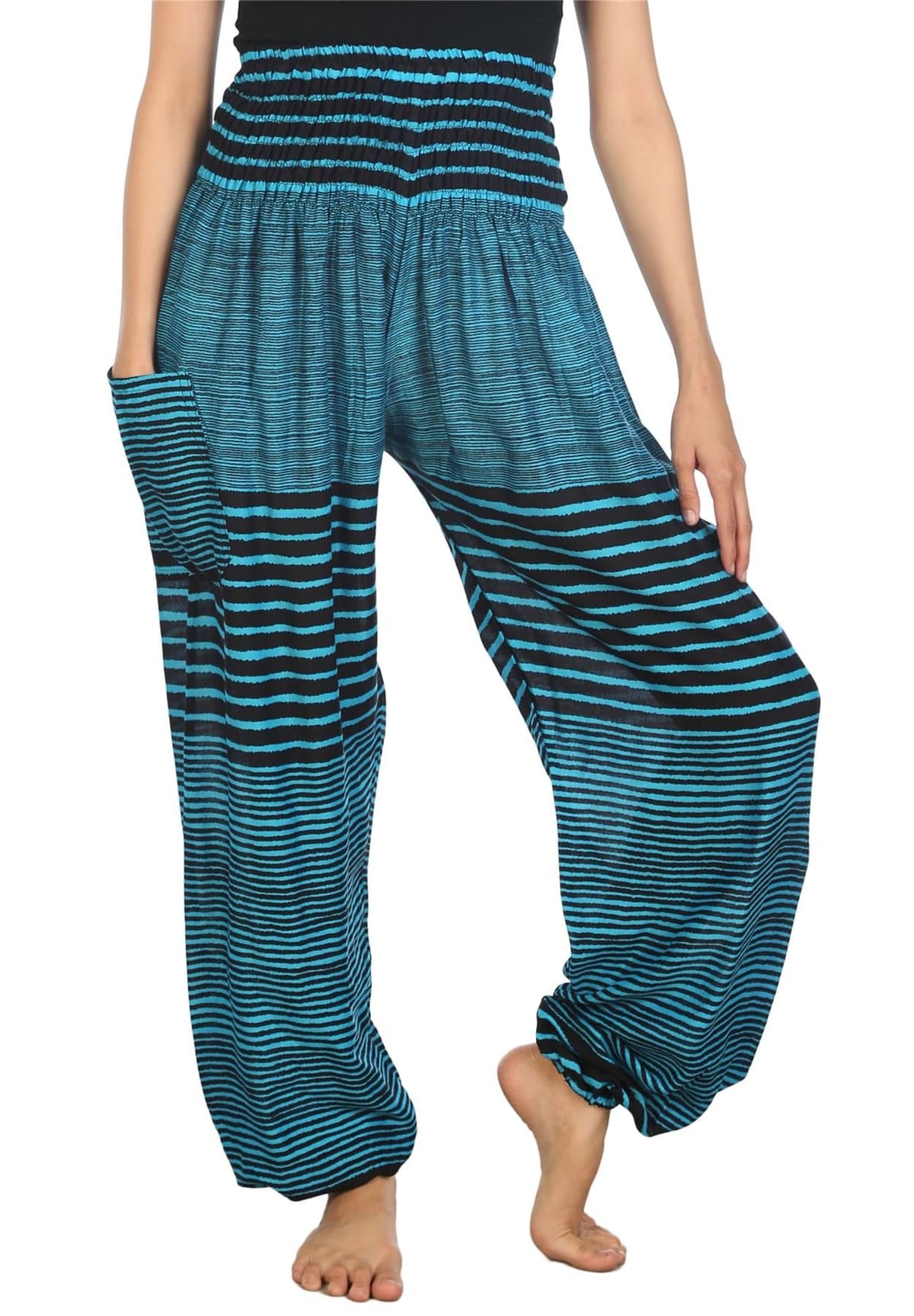Lofbaz Harem Pants for Women Yoga Boho Hippie Clothing Womens Palazzo Bohemian Pajama Trousers Beach Indian Gypsy Genie Clothes — view 93