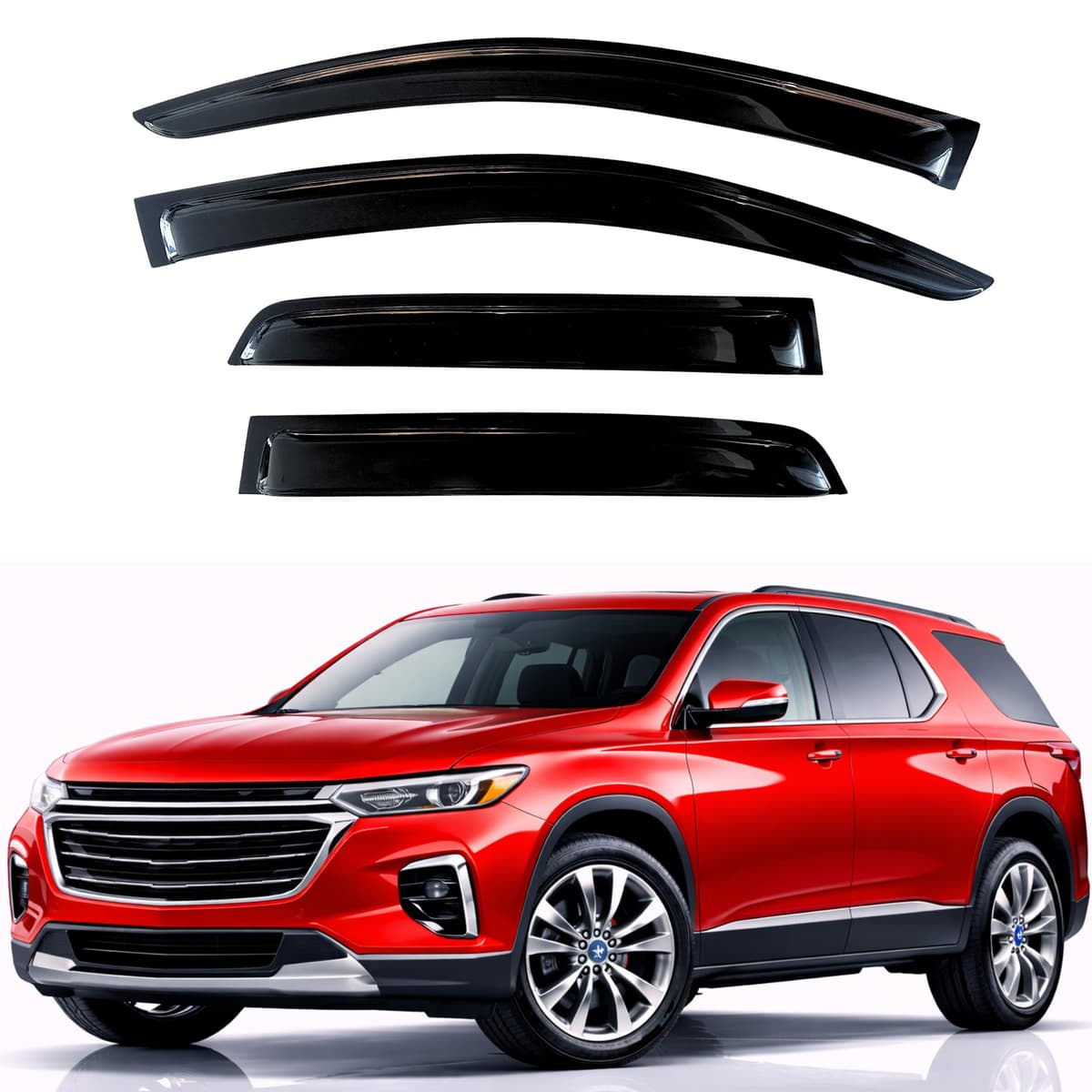 KPY Rain Guards Fit for 2006-2013 Lexus IS250 IS350, Out-Channel Window Visors Vent Wind Deflectors 4PC, Car Accessories for 06-13 Lexus is Series — view 46