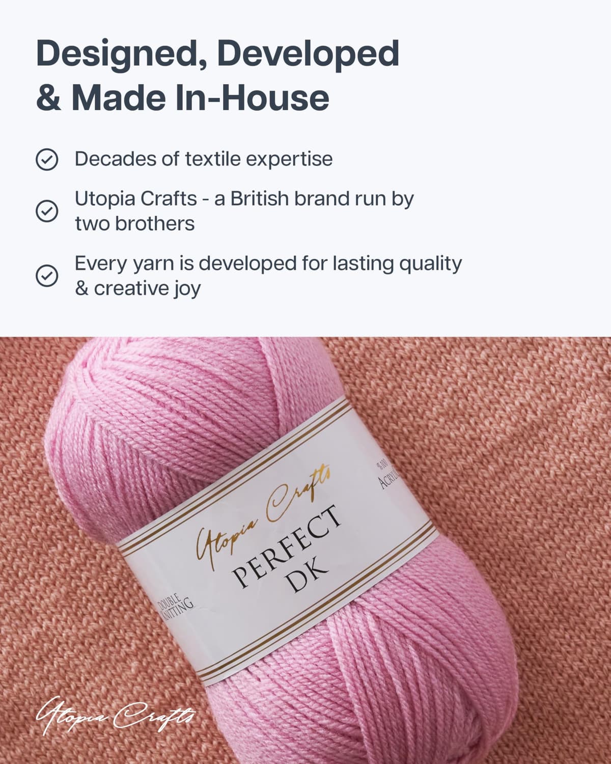 Utopia Crafts DK Double Knitting Yarn 100g (1, Black) — view 7