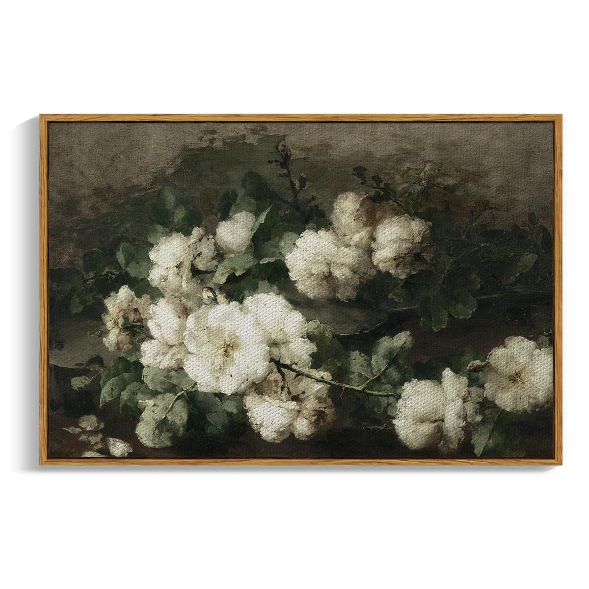 InSimSea Framed Canvas Wall Art, Meadow with Flowers Painting, Landscape for Living Room, Bedroom, Home, Bathroom Decor, 8x10 — view 69